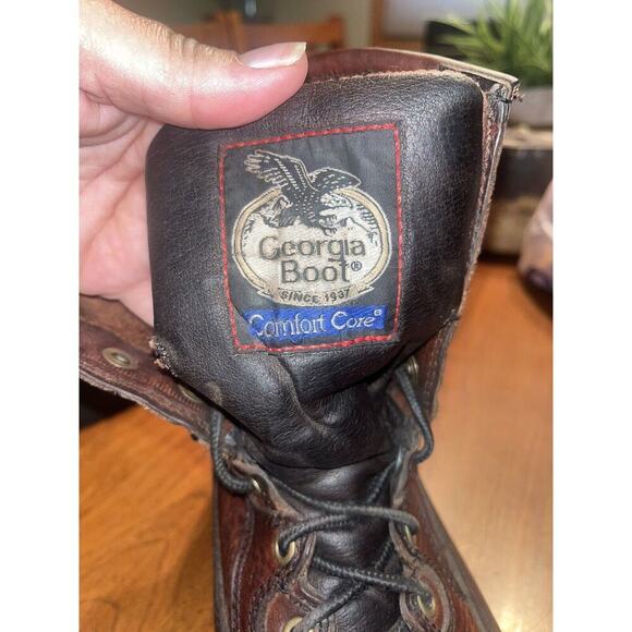 Georgia 8” Carbo-Tec Work Boot Brown Size 9.5W - Picture 4 of 5